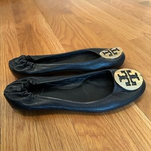 Tory Burch ballet flats, worn once